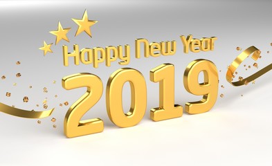 Happy new Year 2019 - 3D OR
