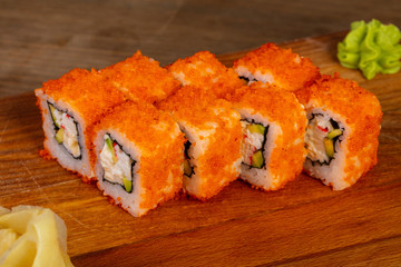 Japanese roll with prawn