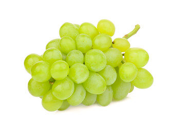 green grape isolated on white background
