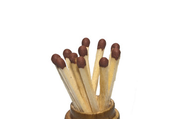 matches isolated on white background