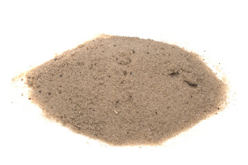 Fototapeta na wymiar sand isolated on white background