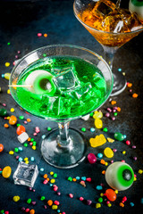 Spooky Halloween martini cocktail