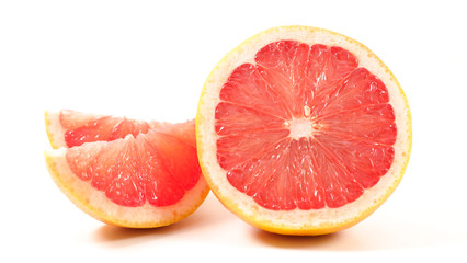 Fototapeta na wymiar grapefruit isolated on white background