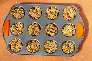 Uncooked Muffin Mixture