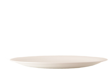white plate isolated on white