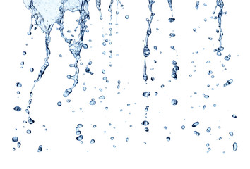 water splash drop blue liquid bubble