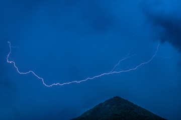 Lightning and clouds