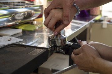 Workshop for preparing coffee