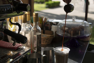 Workshop for preparing coffee