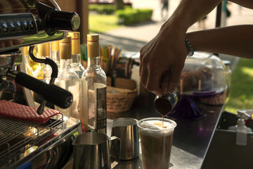 Workshop for preparing coffee