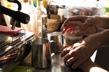 Workshop for preparing coffee