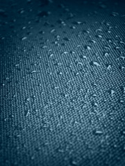 Water drops on fabric texture