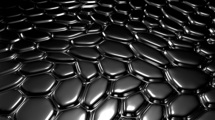 Fototapeta premium Metal industrial black grunge background. 3d illustration, 3d rendering.