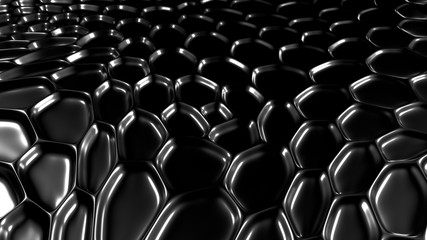 Obraz premium Metal industrial black grunge background. 3d illustration, 3d rendering.