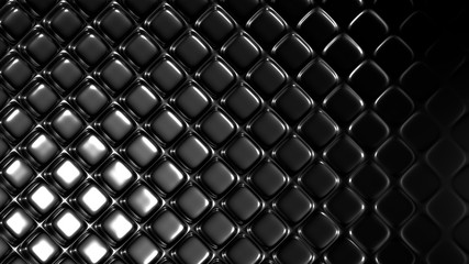Fototapeta premium Metal industrial black grunge background. 3d illustration, 3d rendering.