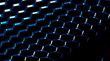 Obraz premium Turquoise metallic industrial grunge background. 3d illustration, 3d rendering.