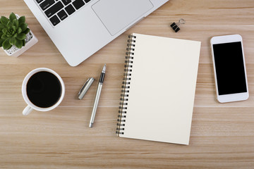Top View Wood Office Desk Table