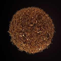 Abstract balloon particle. 3d illustration, 3d rendering.