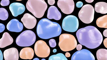 Beautiful background of stones. 3d illustration, 3d rendering.