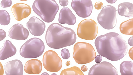 Beautiful background of stones. 3d illustration, 3d rendering.