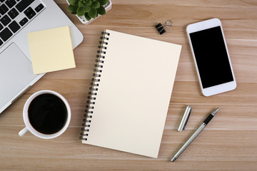 Top View Wood Office Desk Table