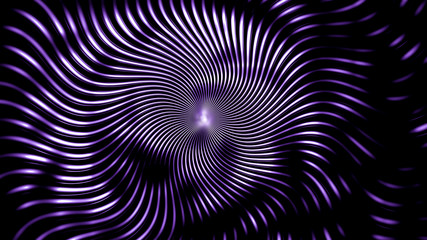 Stylish metallic purple black background with lines and waves. 3d illustration, 3d rendering.