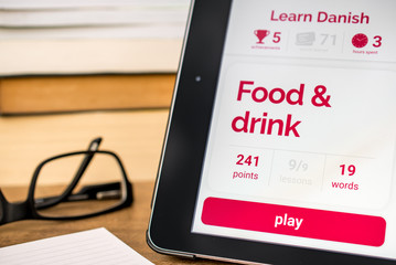Learning Danish with language learning app on a tablet: gamification of language learning	