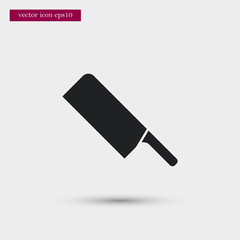 Knife icon. Simple food element illustration.
