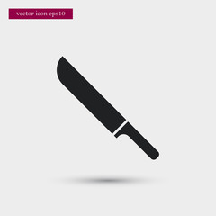 Knife icon. Simple food element illustration.