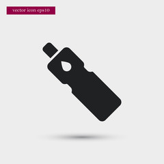 Oil bottle icon. Simple food element illustration.