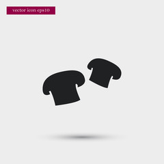 Mushrooms icon. Simple food element illustration.