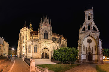 Fototapeta na wymiar Cathedral in city of Košice, Slovakia, Europe