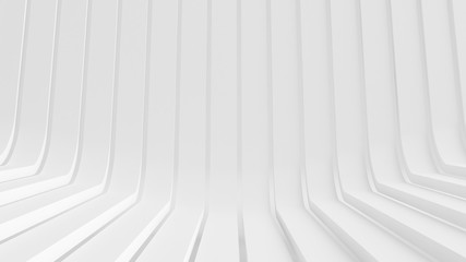 White studio background. 3d illustration, 3d rendering.