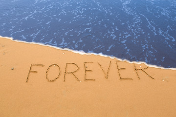forever written in the sand and washed away by the surf