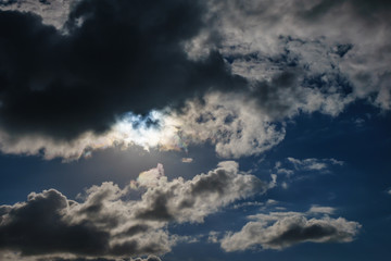 Clouds over city in the evening, Tel Aviv, Israel