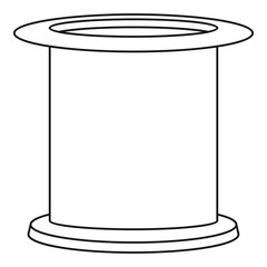 Female condom icon. Outline illustration of female condom vector icon for web design isolated on white background