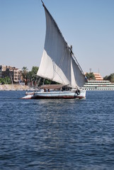 Felucca on the River Nile, Luxor, Egypt