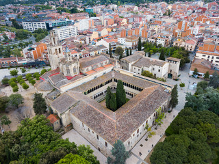 Fototapeta na wymiar Benedictine abbey in Sant Cugat del Valles, Spain