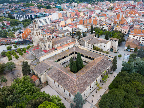 Benedictine abbey in Sant Cugat del Valles, Spain