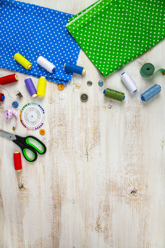 Sewing accessories and fabrics