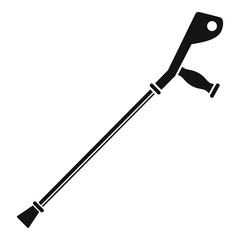 Crutch icon. Simple illustration of crutch vector icon for web design isolated on white background