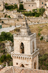 View of the ancient town of Matera (Sassi di Matera), European Capital of Culture 2019,  Basilicata, Southern Italy