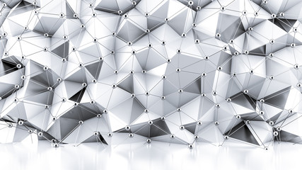 Crystal structure background. 3d illustration, 3d rendering.