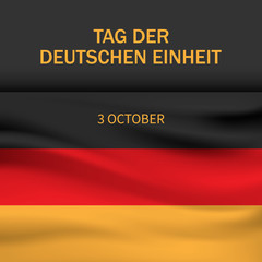 German independence day concept background. Realistic illustration of german independence day vector concept background for web design