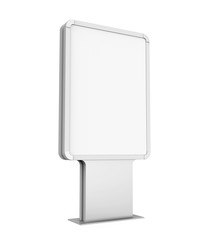 Blank Advertising Billboard Stand Isolated