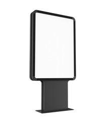 Blank Advertising Billboard Stand Isolated