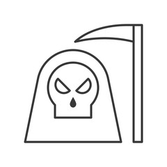 angel of death and scythe, Halloween related icon