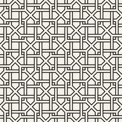 Vector seamless pattern. Modern stylish abstract texture. Repeating geometric tiles..