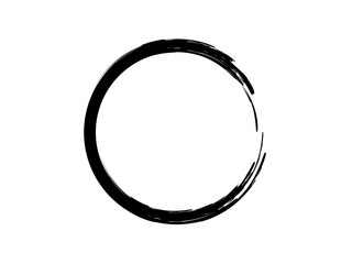 Grunge paint circle.Grunge ink circle.Oval grunge logo.Grunge frame.