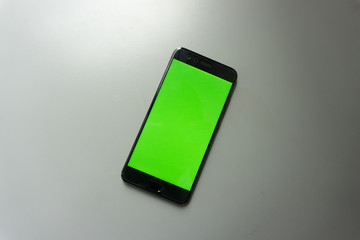 Android Phone with green screen